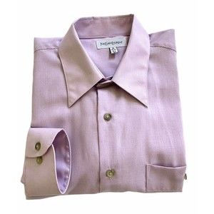 Yves Saint Laurent Dress Shirt Mens 16 34/35